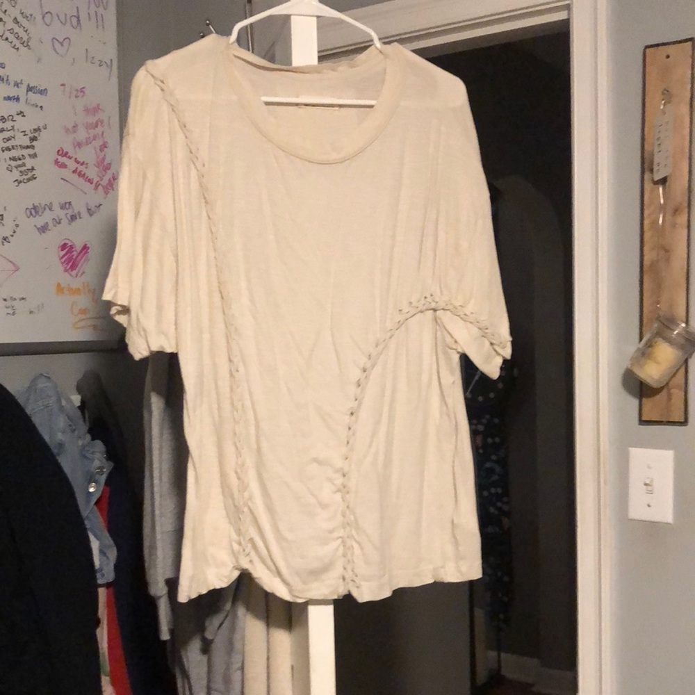 Free people off white shirt